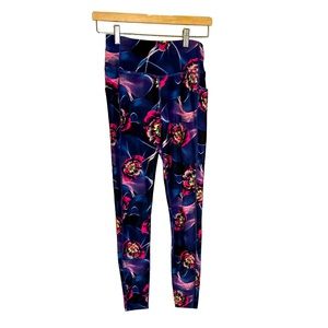 Long Neon Leggings w/ Pockets EUC